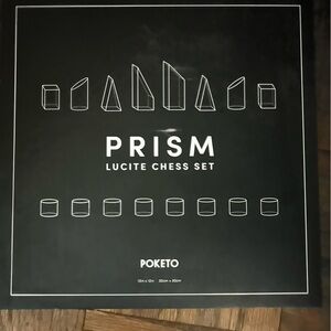 Poketo Prism Lucite Chess Set